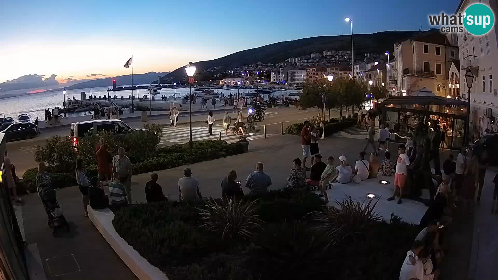 Spletna kamera v živo Senj riva – Hrvaška