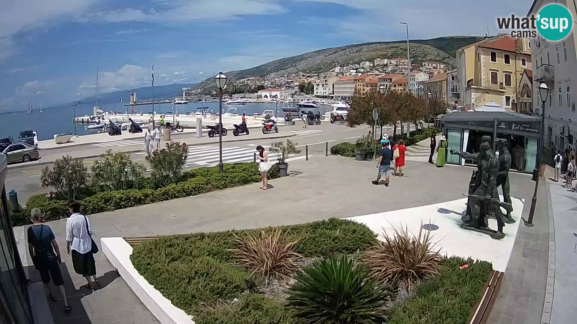 Live webcam Senj riva – fronte mare