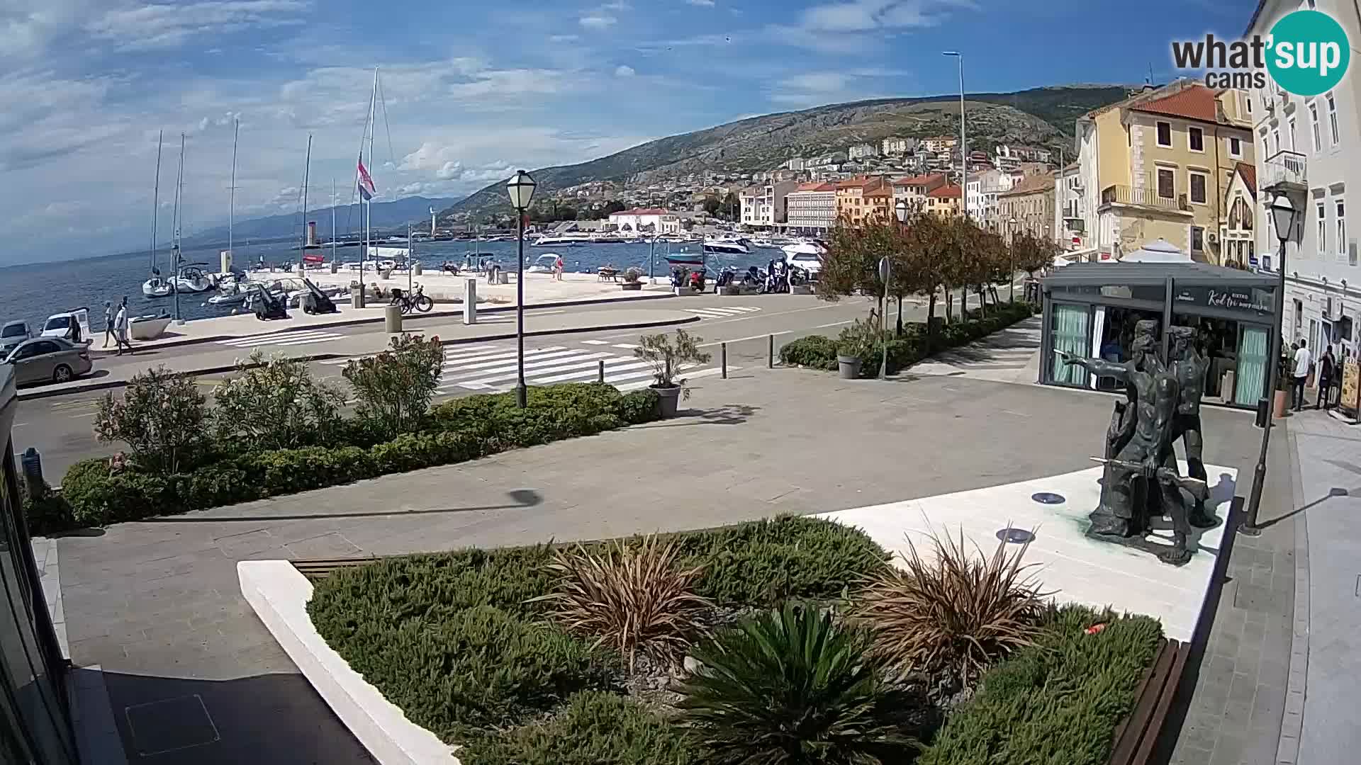 Live webcam Senj riva – fronte mare