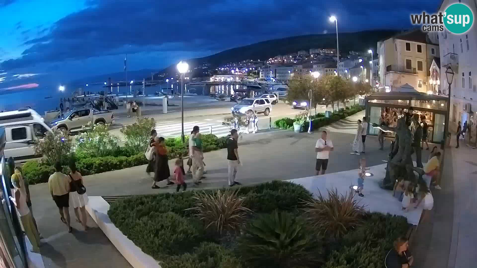 Live-Webcam Senj Riva – direkt am Meer – Kroatien