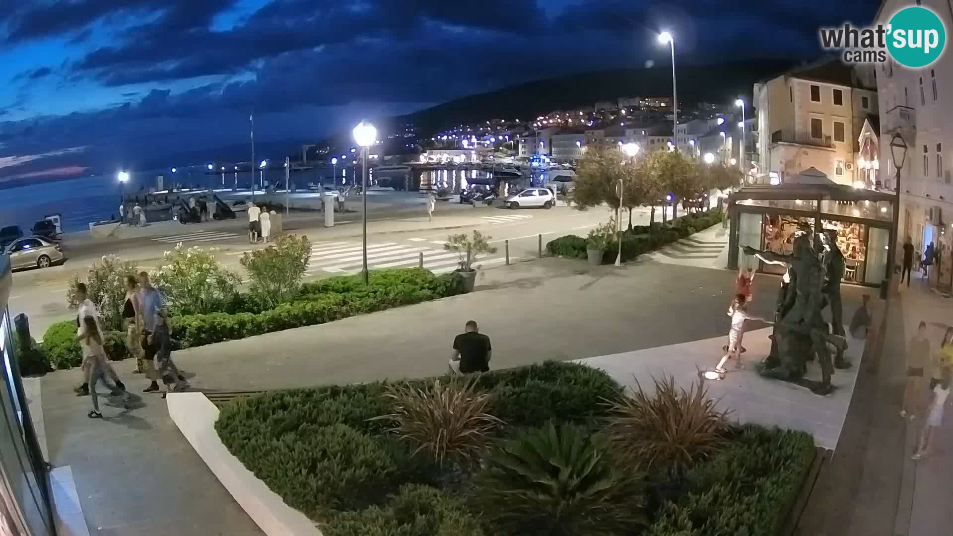 Live-Webcam Senj Riva – direkt am Meer – Kroatien