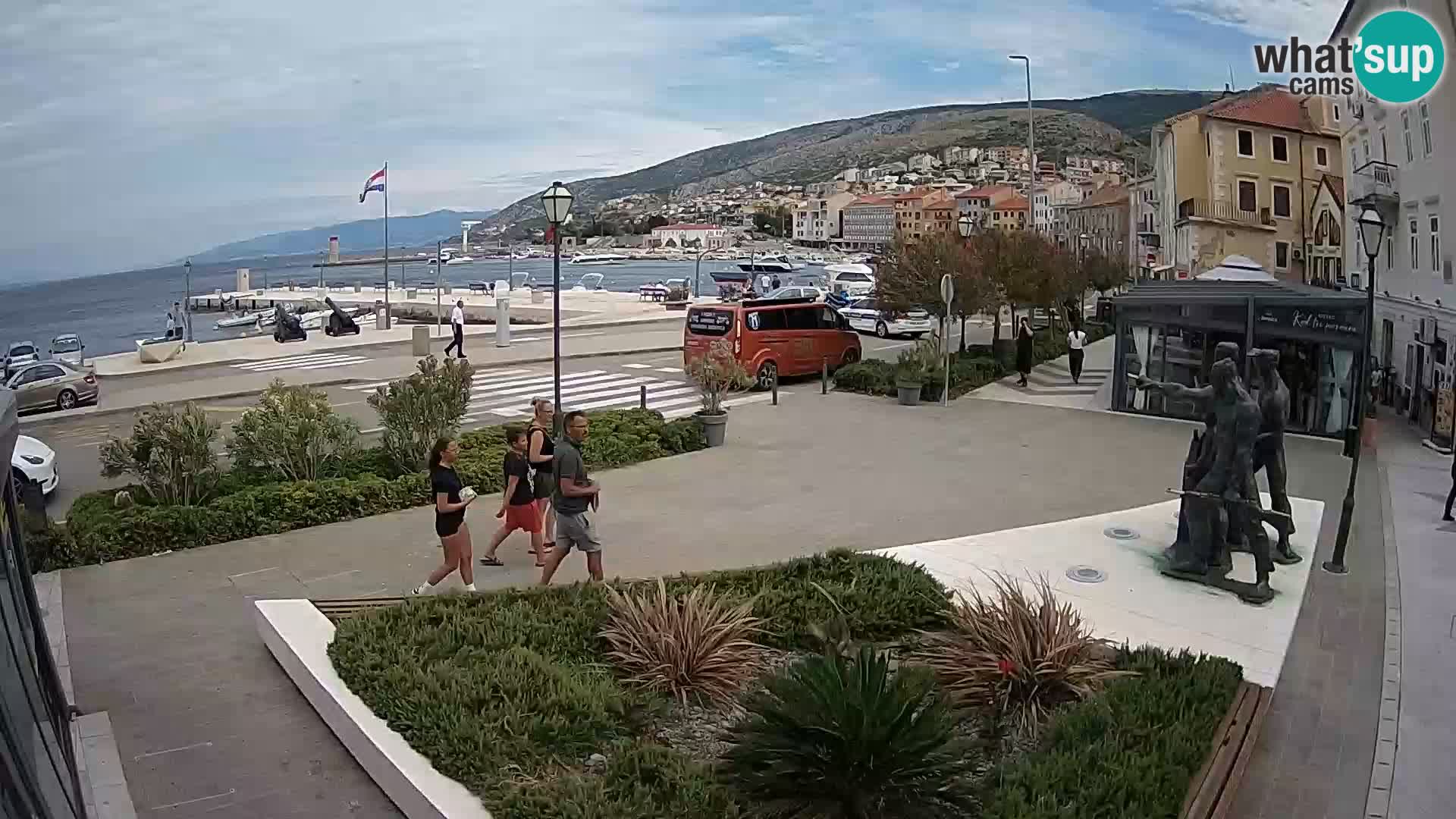 Live webcam Senj riva – seafront – Croatia