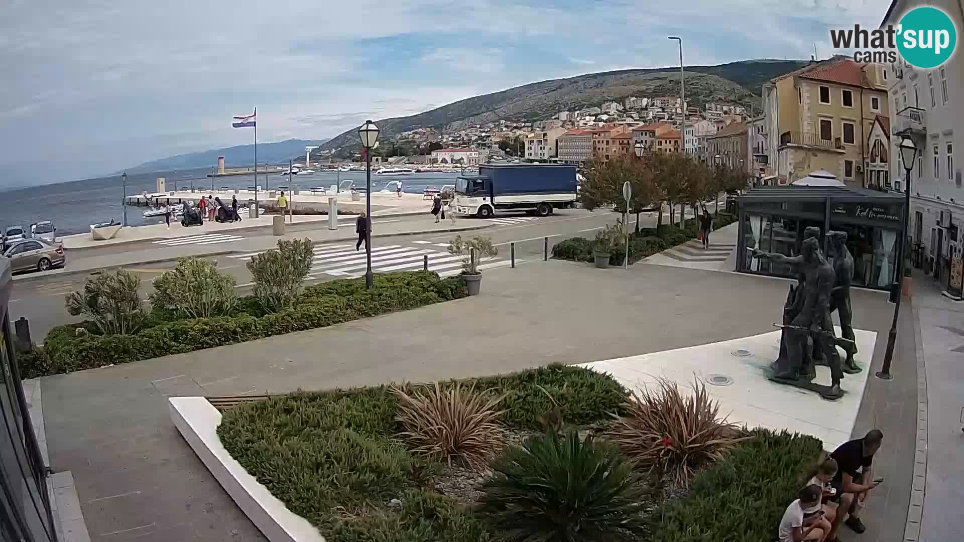 Live webcam Senj riva – fronte mare