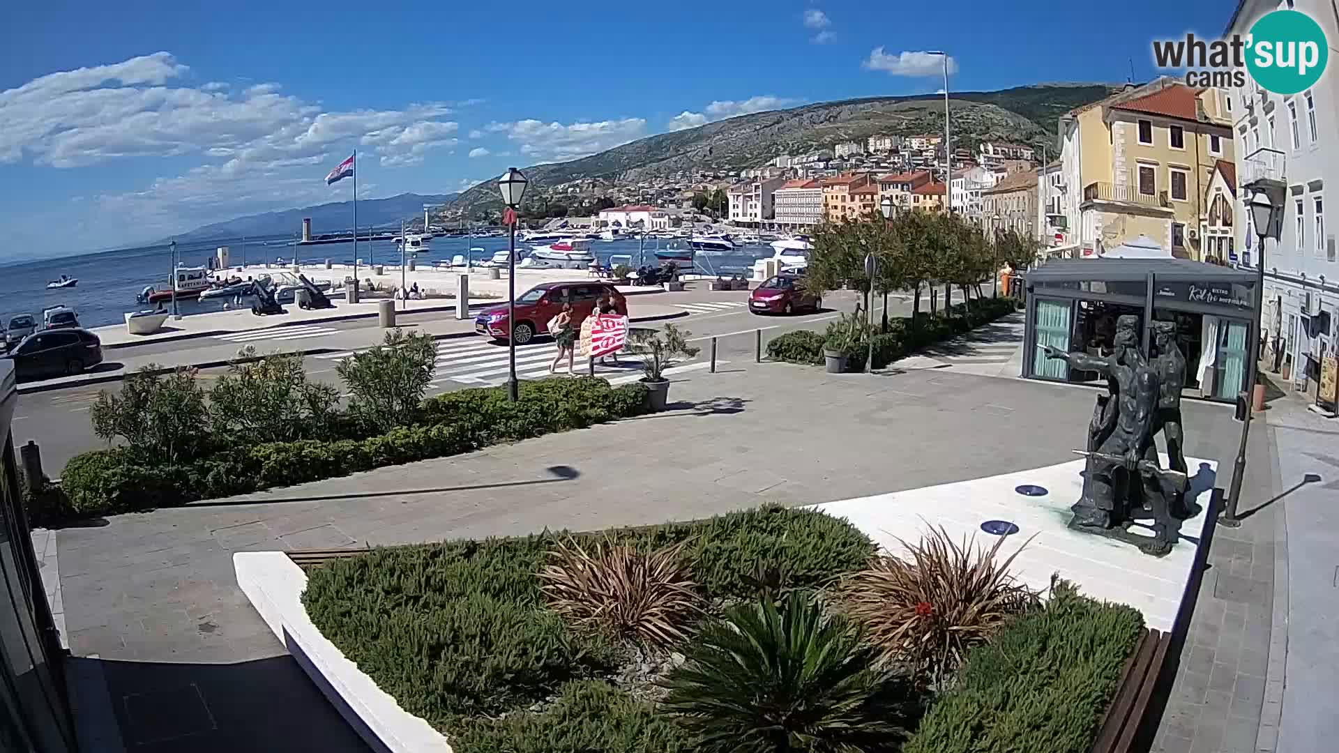 Live webcam Senj riva – seafront – Croatia