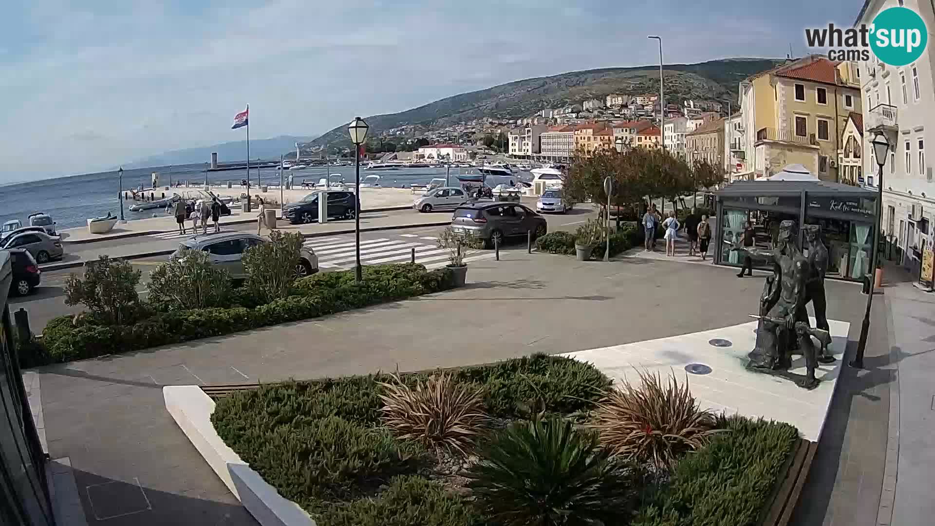 Live webcam Senj riva – seafront – Croatia