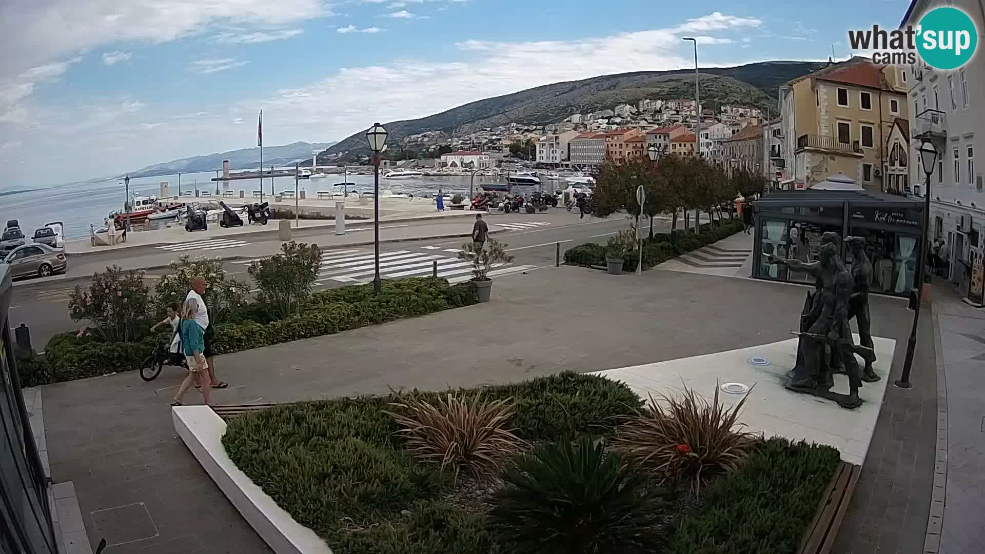 Live webcam Senj riva – seafront – Croatia
