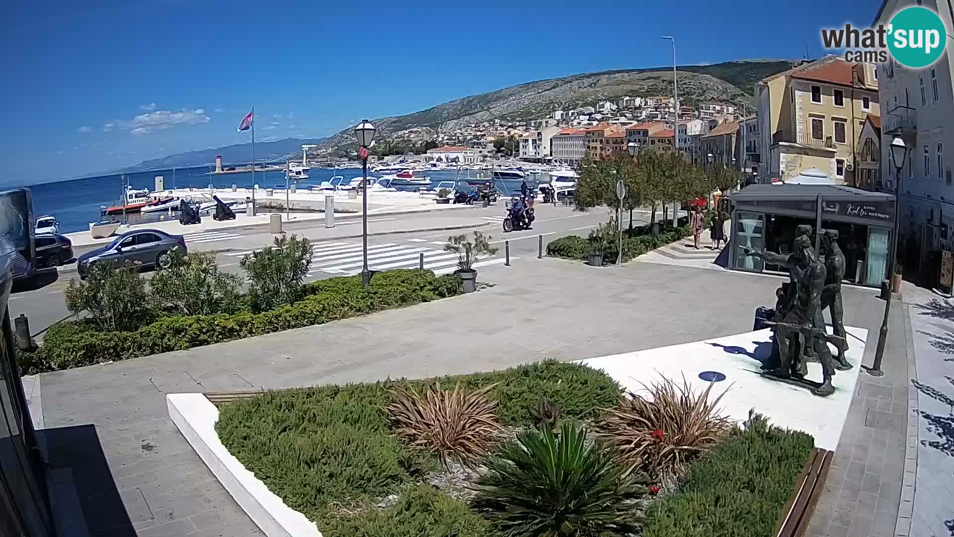 Live-Webcam Senj Riva – direkt am Meer – Kroatien