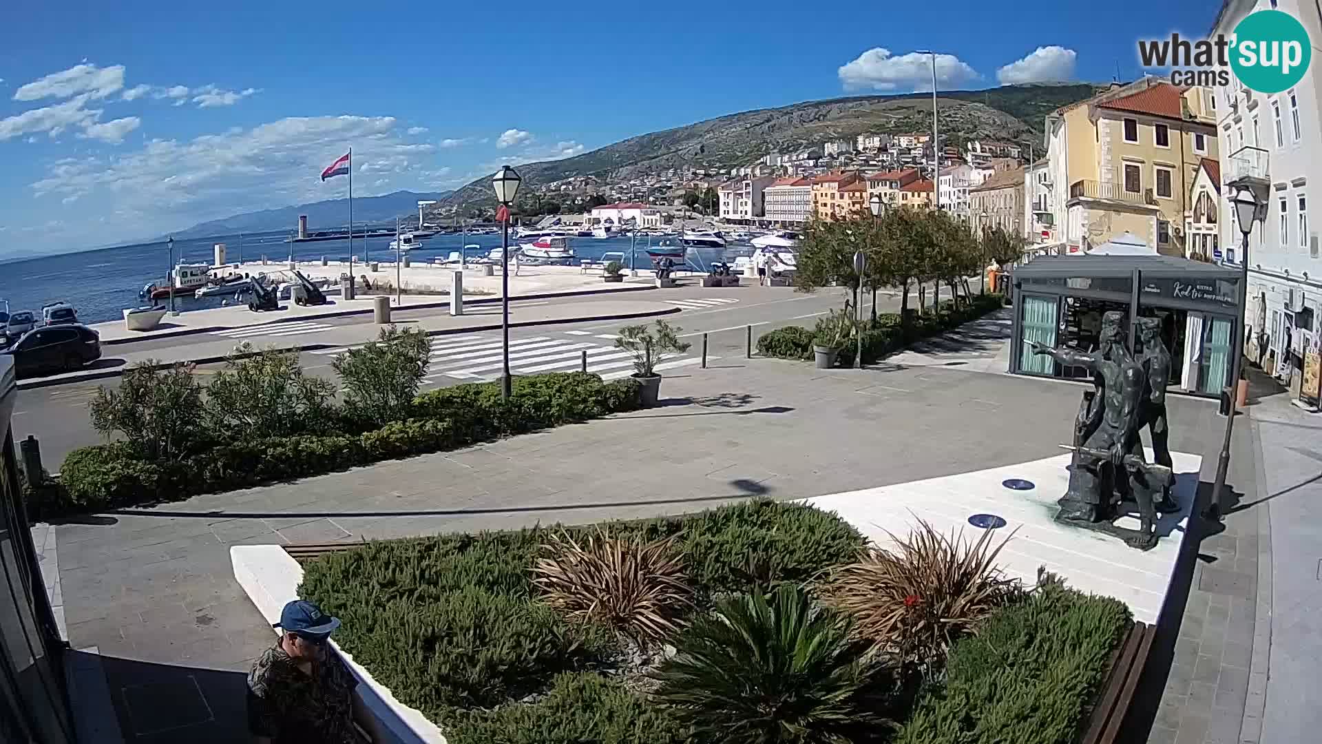 Live webcam Senj riva – seafront – Croatia