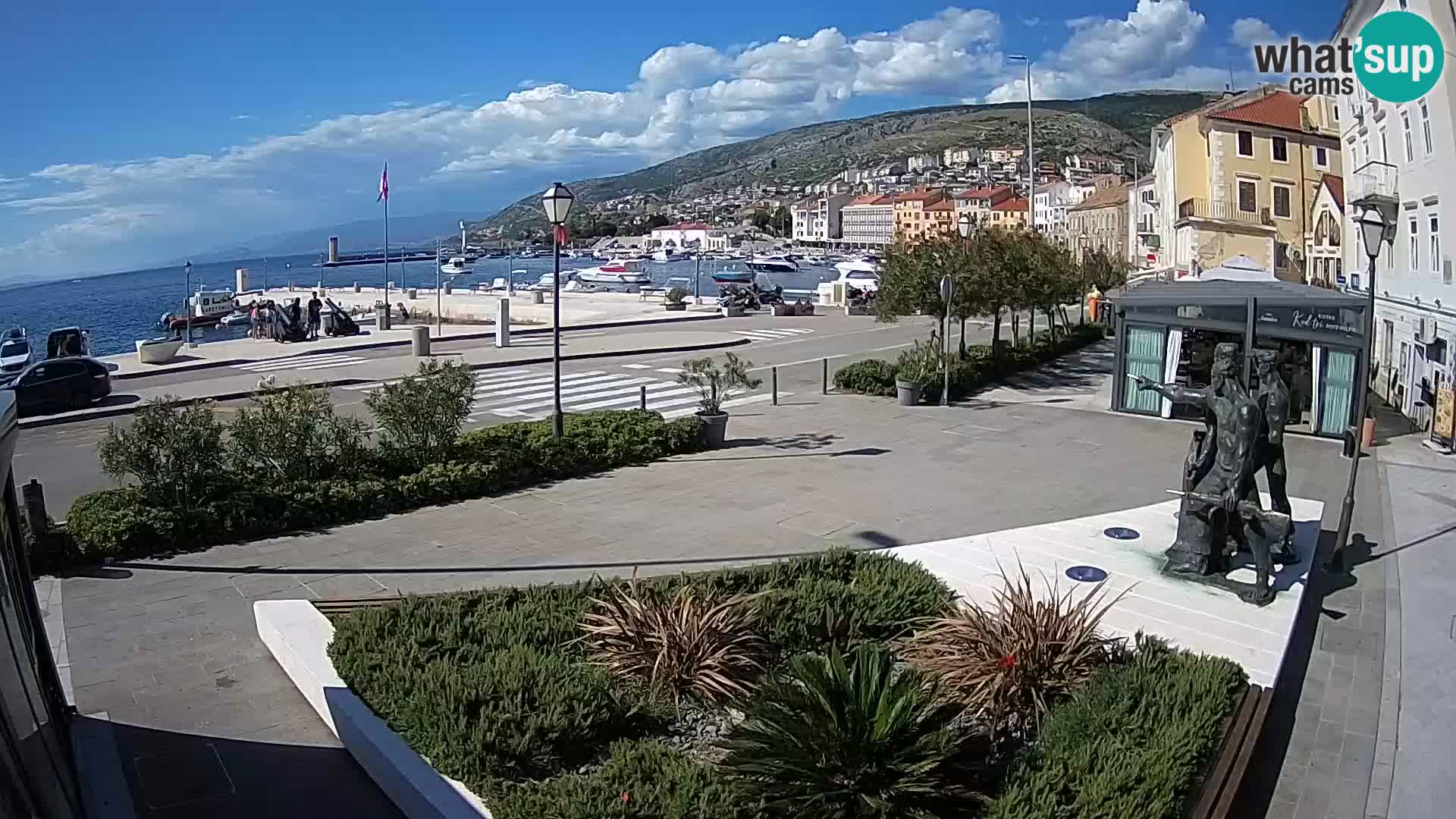 Live webcam Senj riva – seafront – Croatia