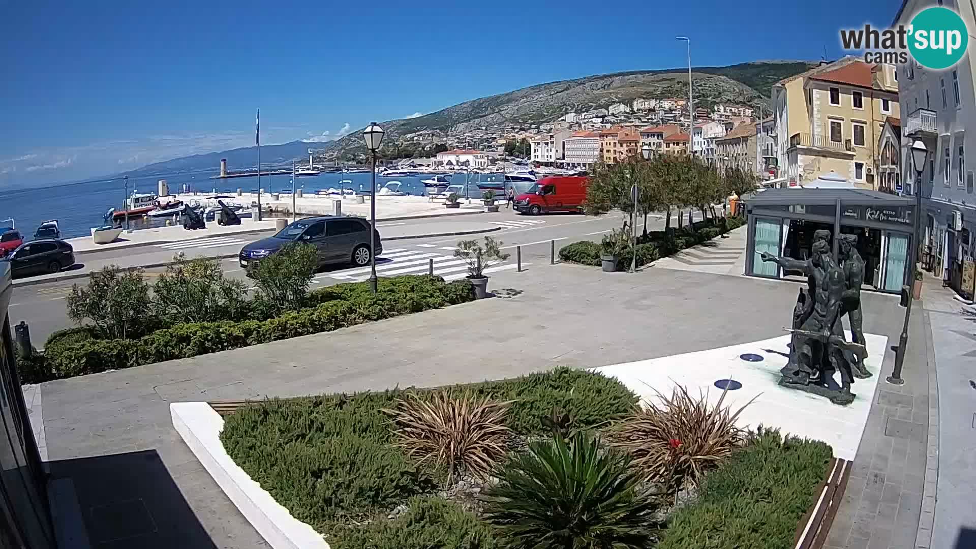 Live-Webcam Senj Riva – direkt am Meer – Kroatien