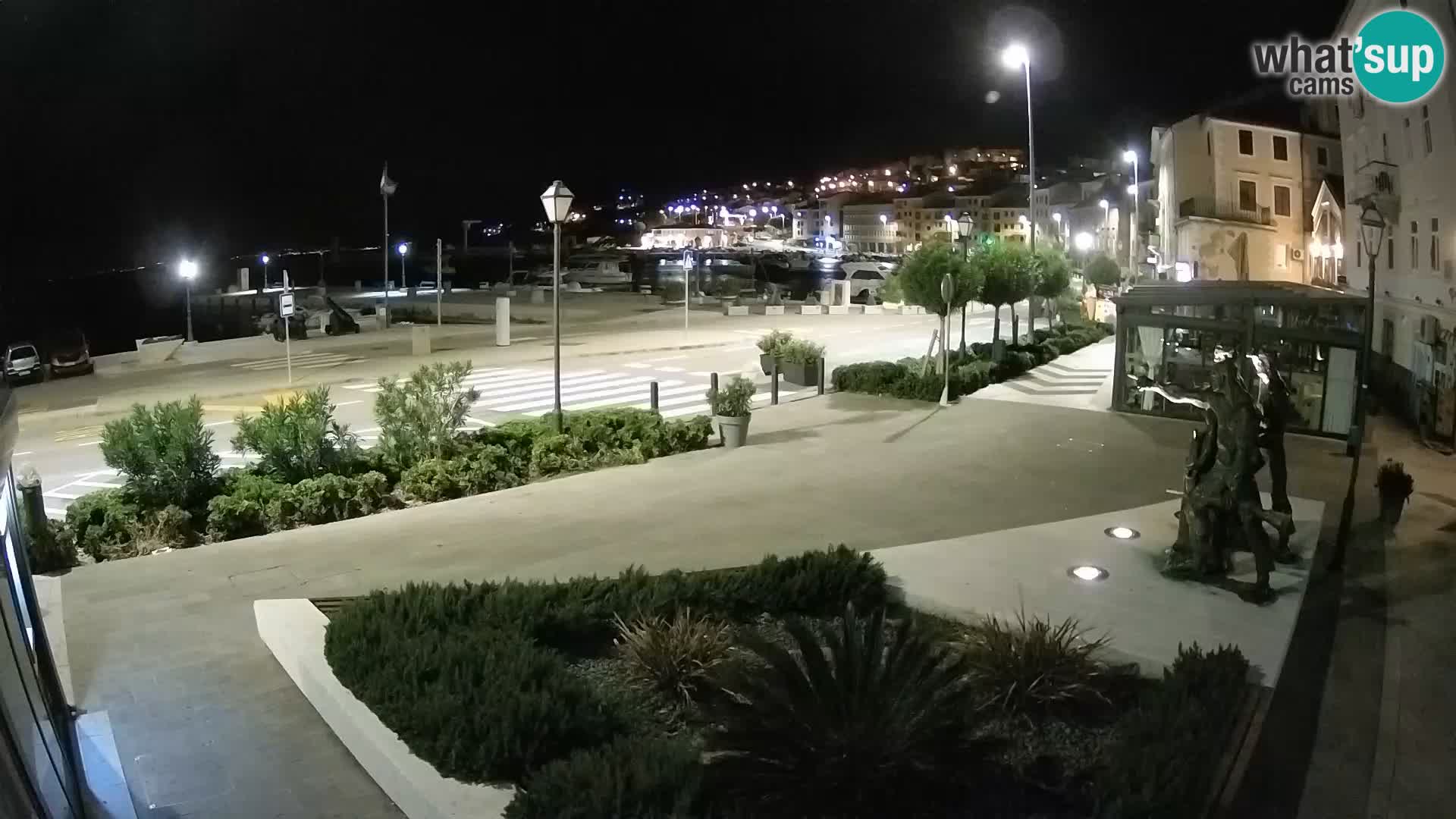 Senj Webcam - Panoramic view of Senj riva