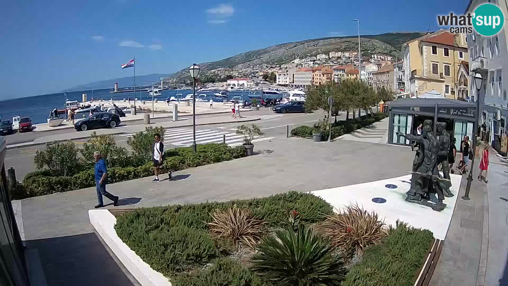 Live-Webcam Senj Riva – direkt am Meer – Kroatien