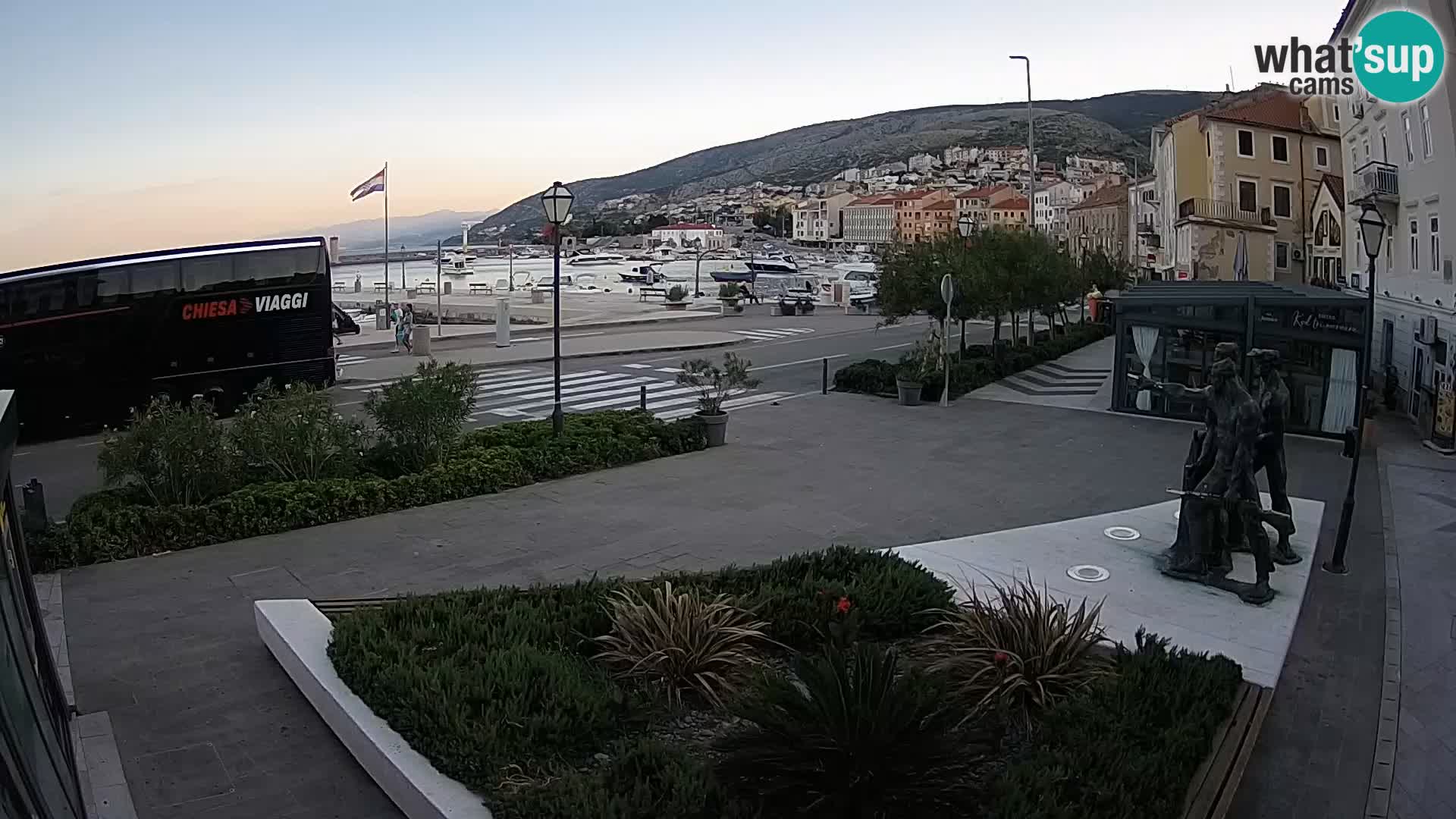 Live webcam Senj riva – seafront – Croatia