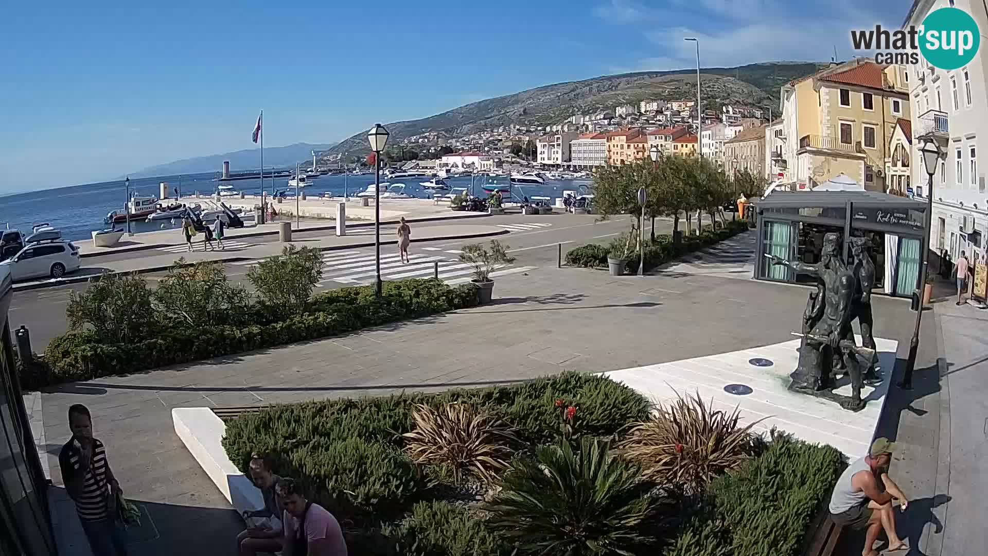 Live-Webcam Senj Riva – direkt am Meer – Kroatien