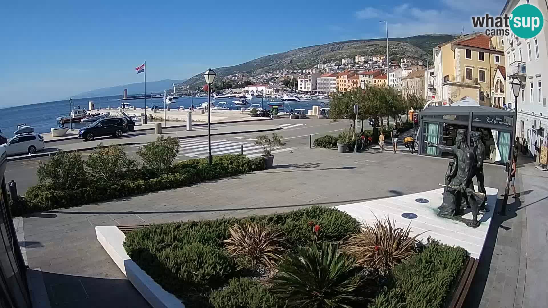 Live webcam Senj riva – fronte mare