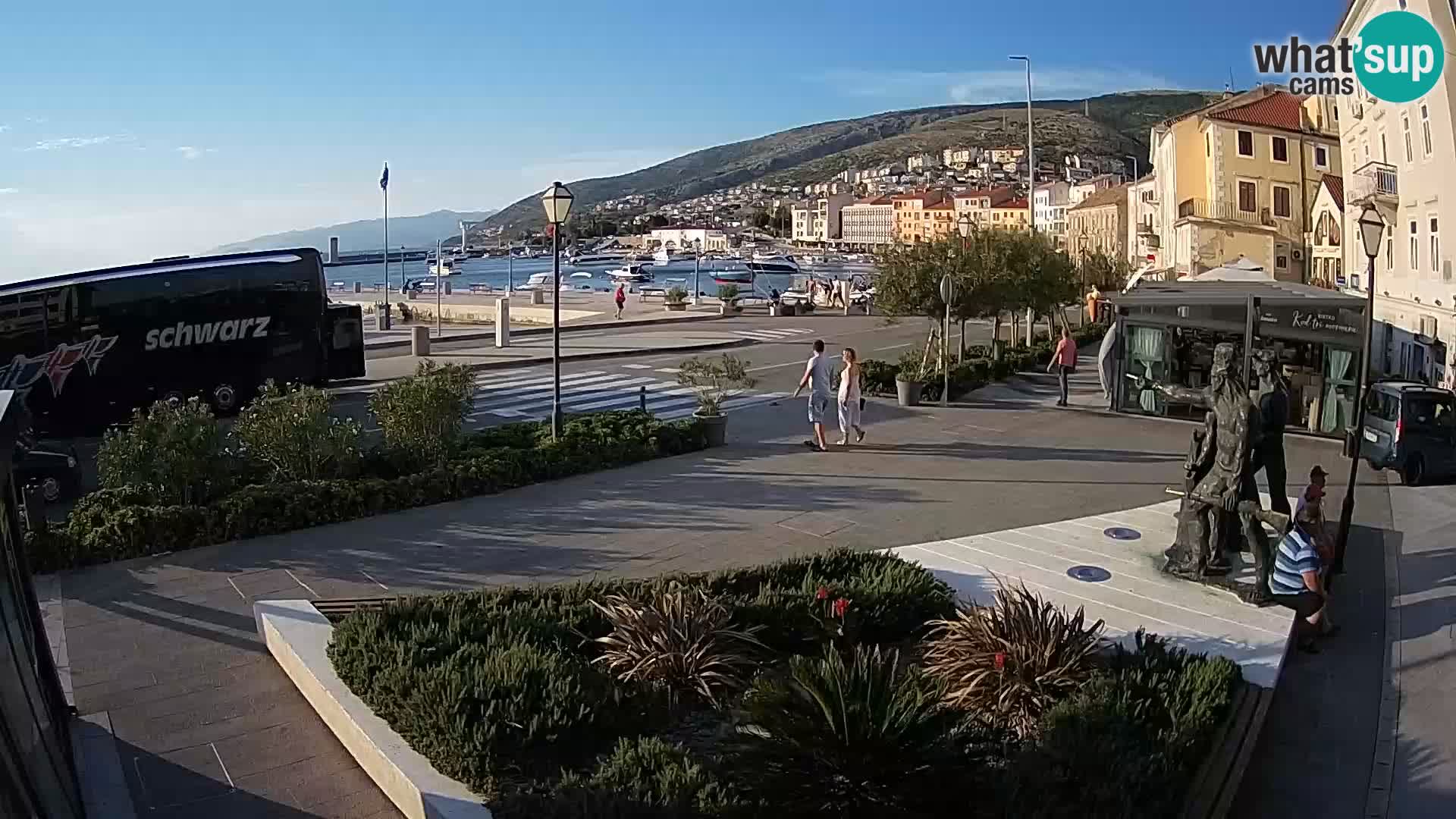 Live webcam Senj riva – seafront – Croatia