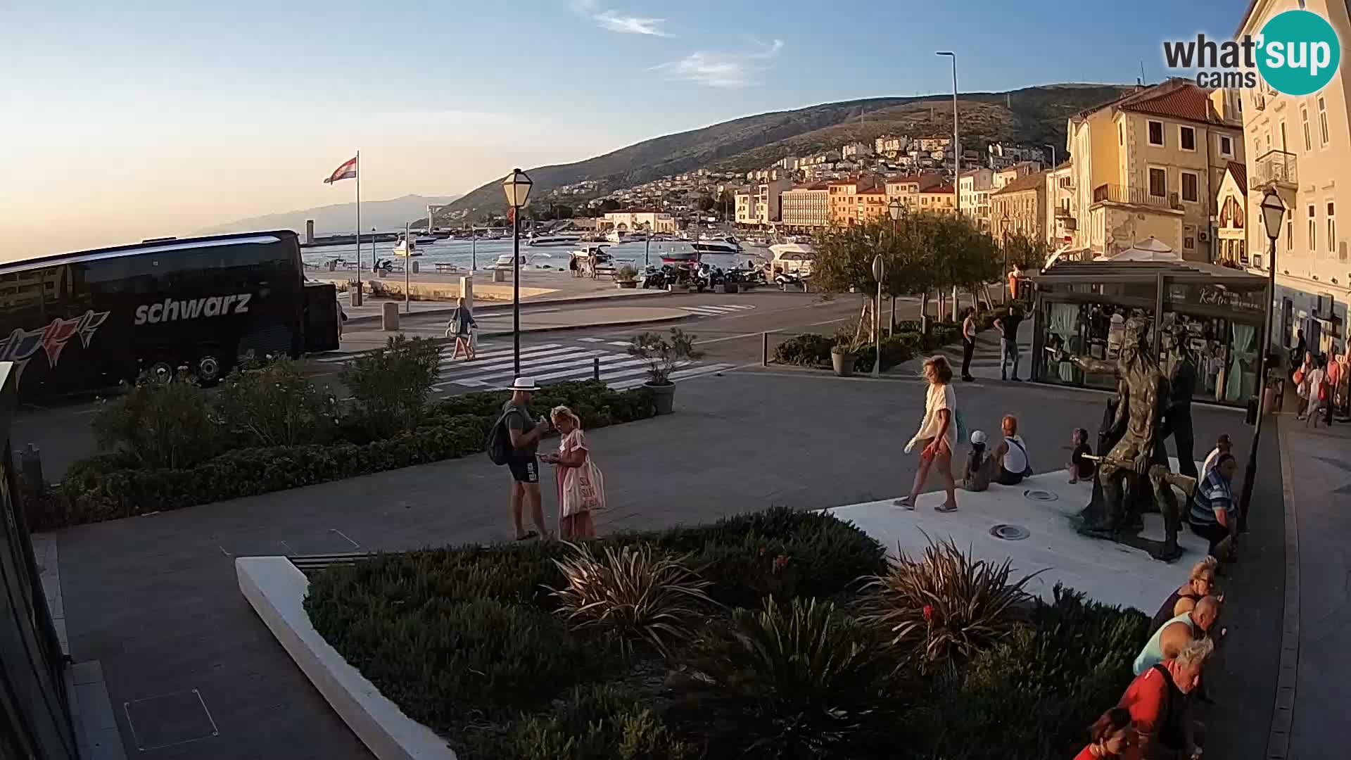 Live webcam Senj riva – seafront – Croatia