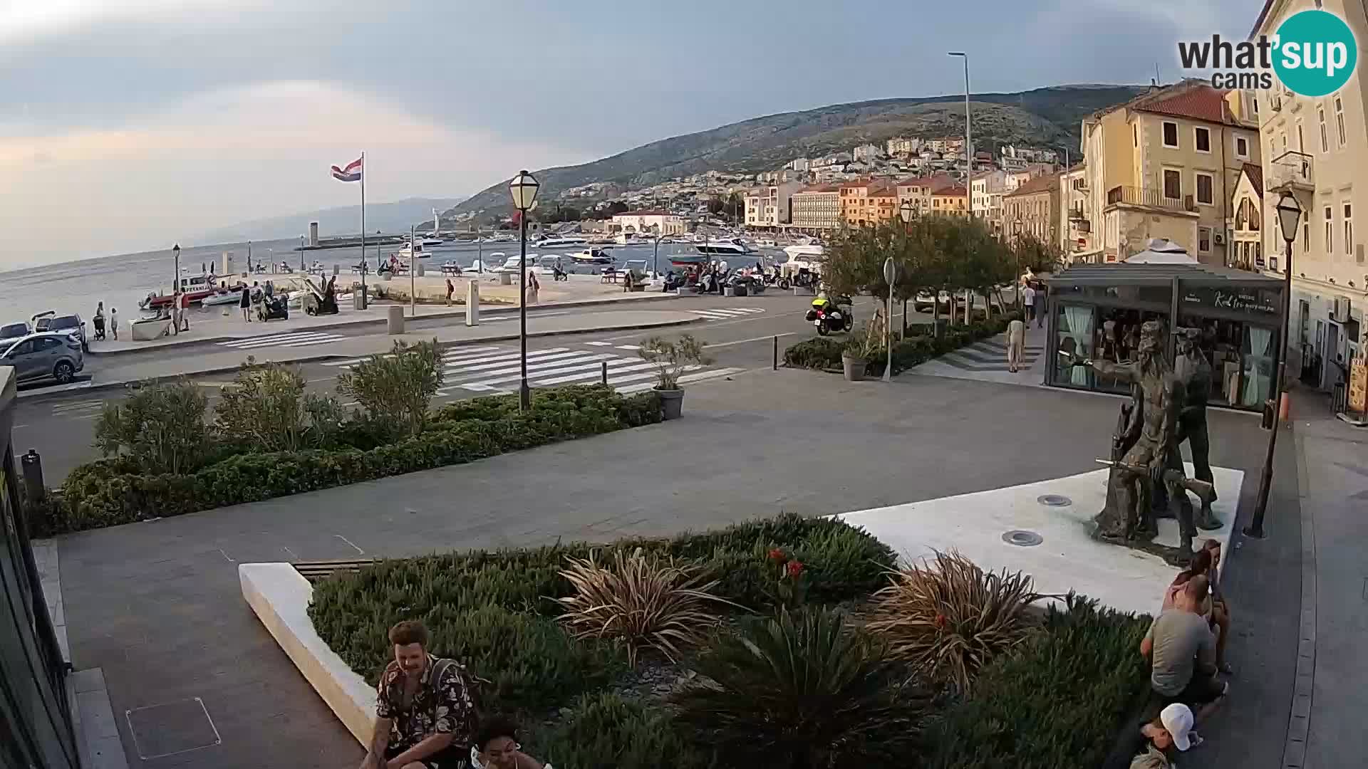 Live webcam Senj riva – seafront – Croatia