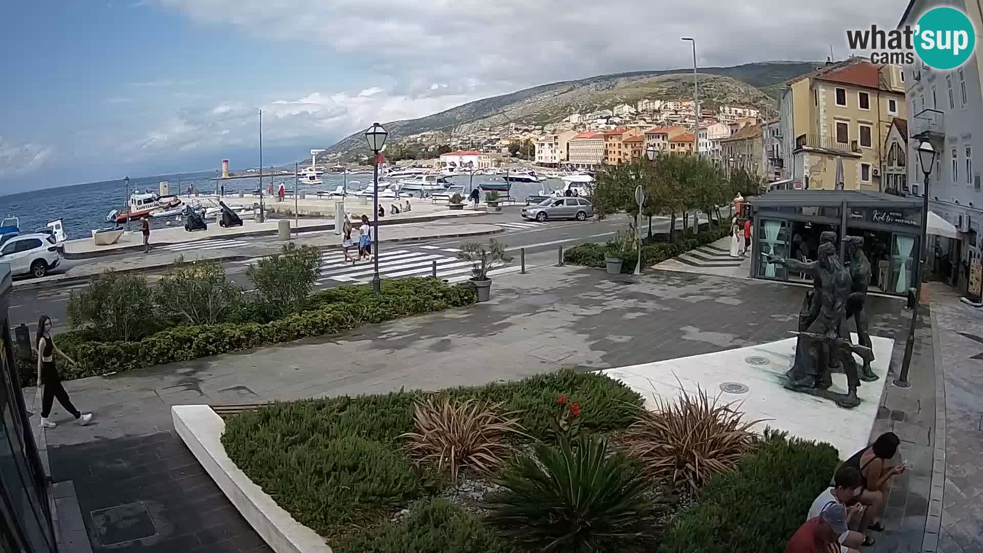 Live webcam Senj riva – seafront – Croatia