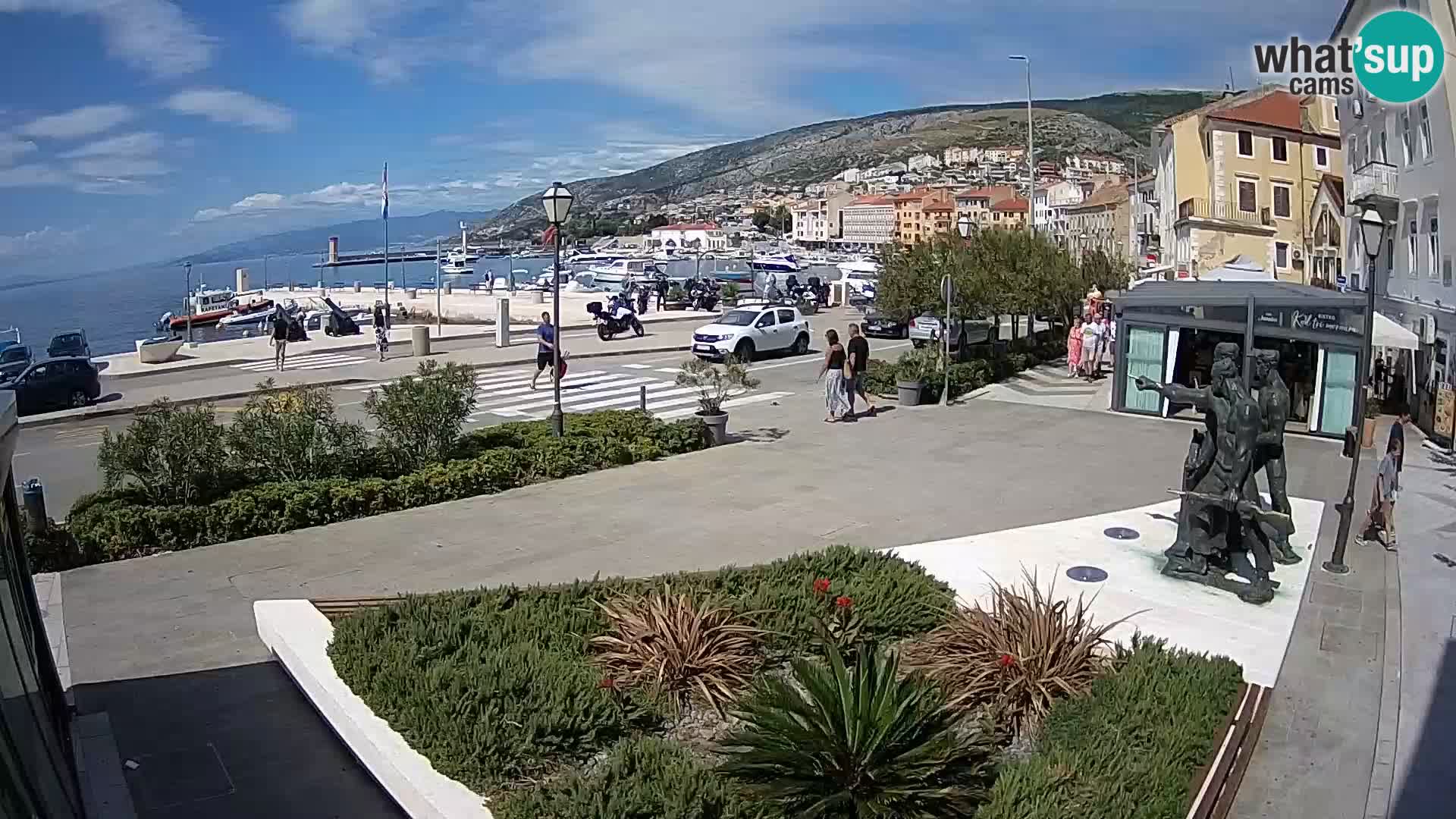 Live webcam Senj riva – seafront – Croatia