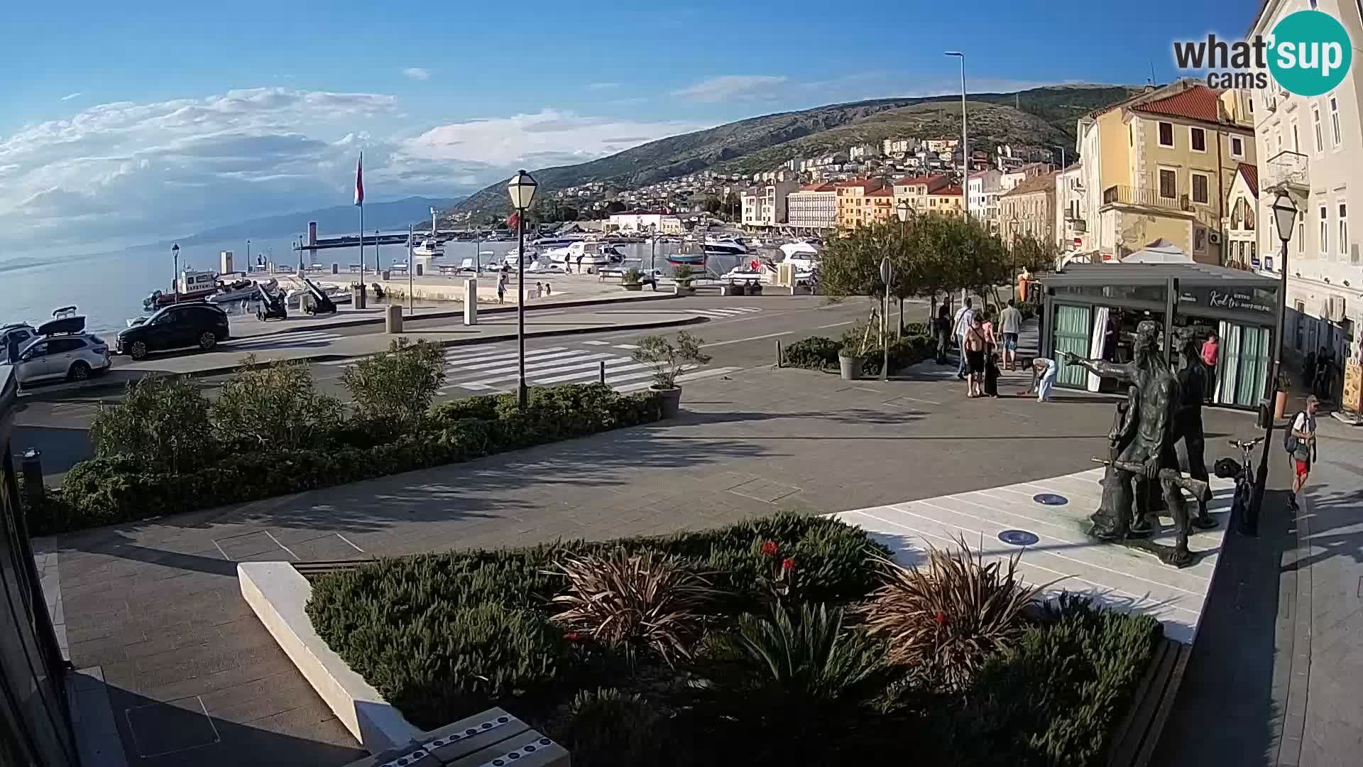 Live webcam Senj riva – seafront – Croatia