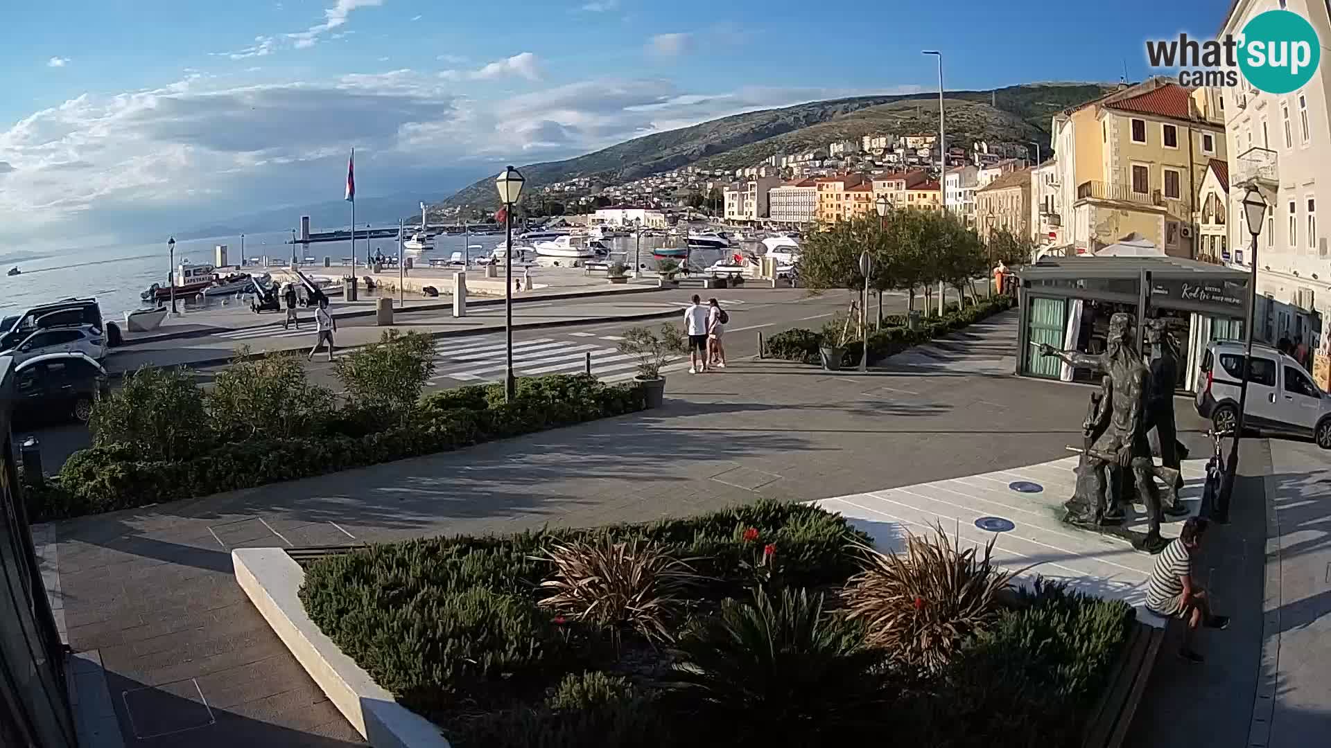 Live webcam Senj riva – fronte mare
