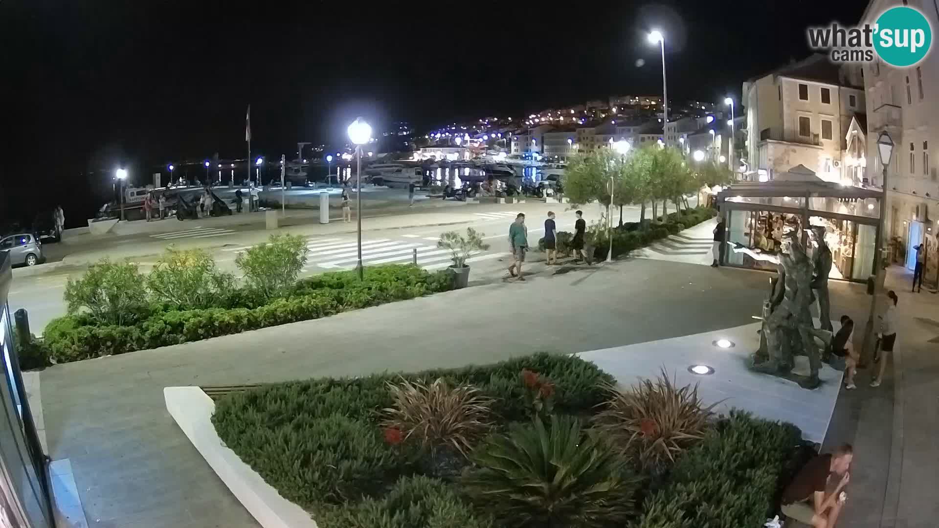 Live-Webcam Senj Riva – direkt am Meer – Kroatien
