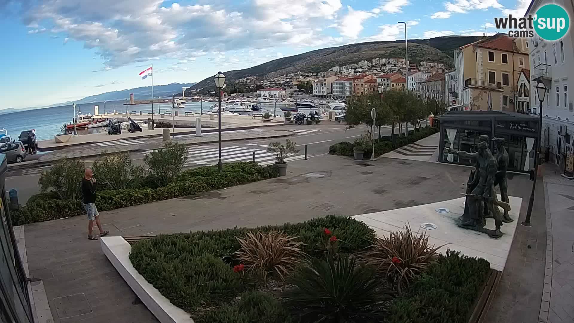 Live webcam Senj riva – fronte mare