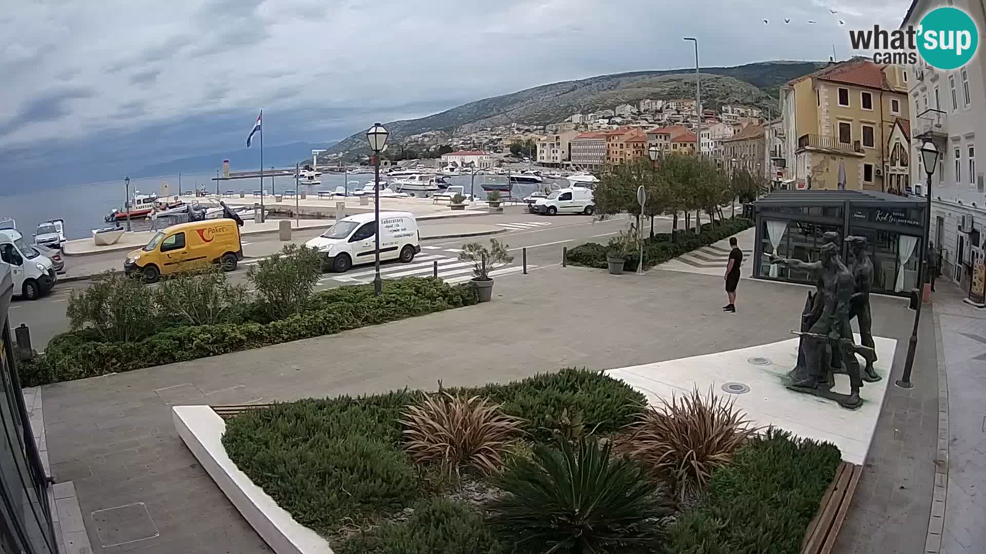Live webcam Senj riva – seafront – Croatia