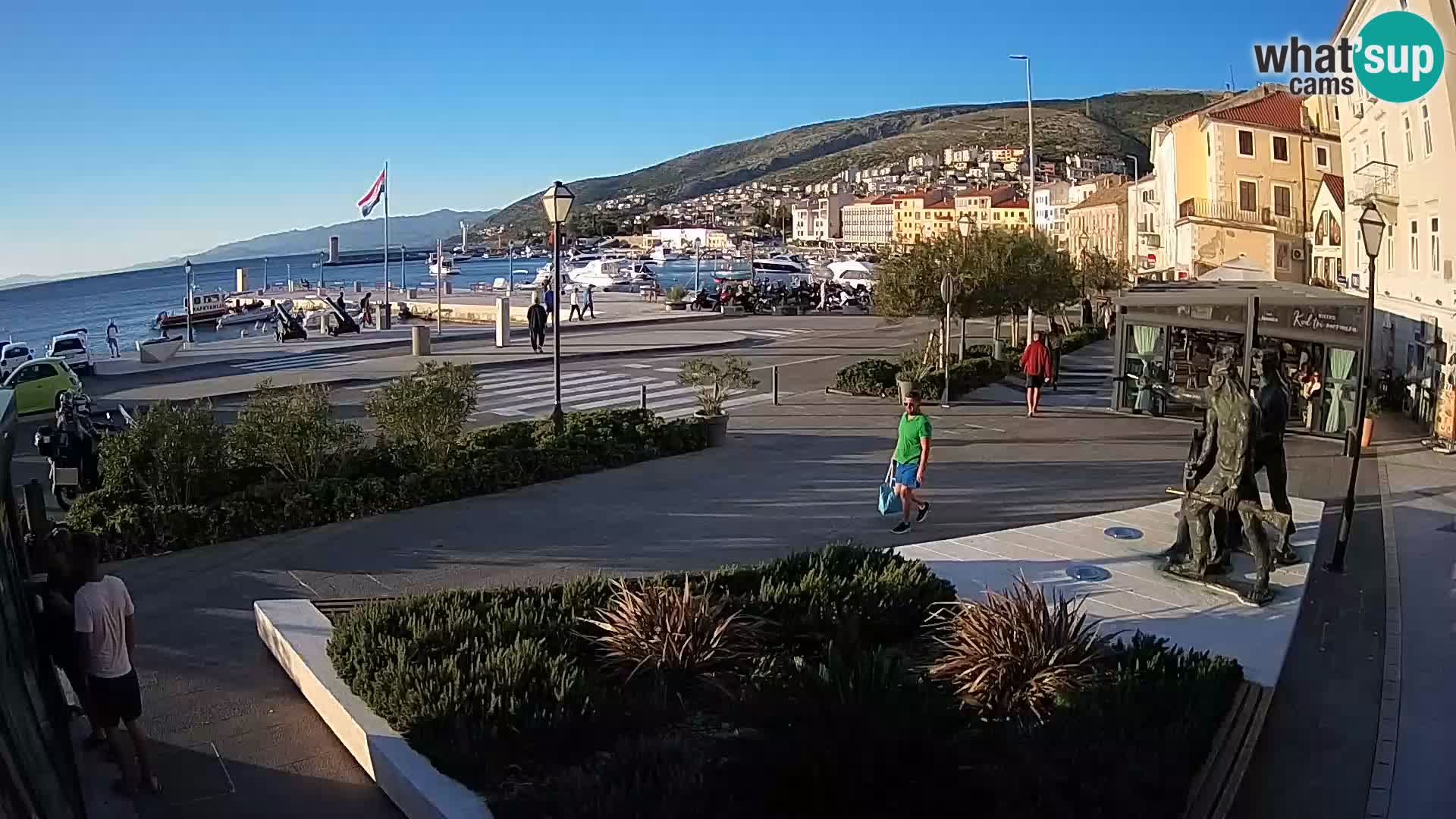 Live webcam Senj riva – fronte mare