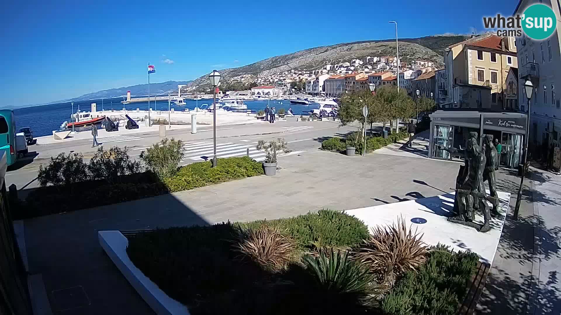 Live-Webcam Senj Riva – direkt am Meer – Kroatien