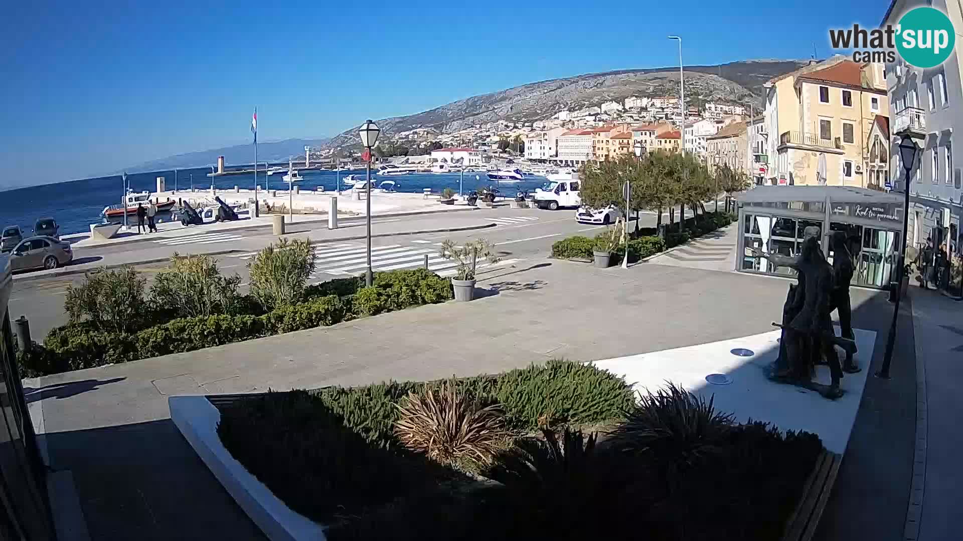 Live webcam Senj riva – seafront – Croatia