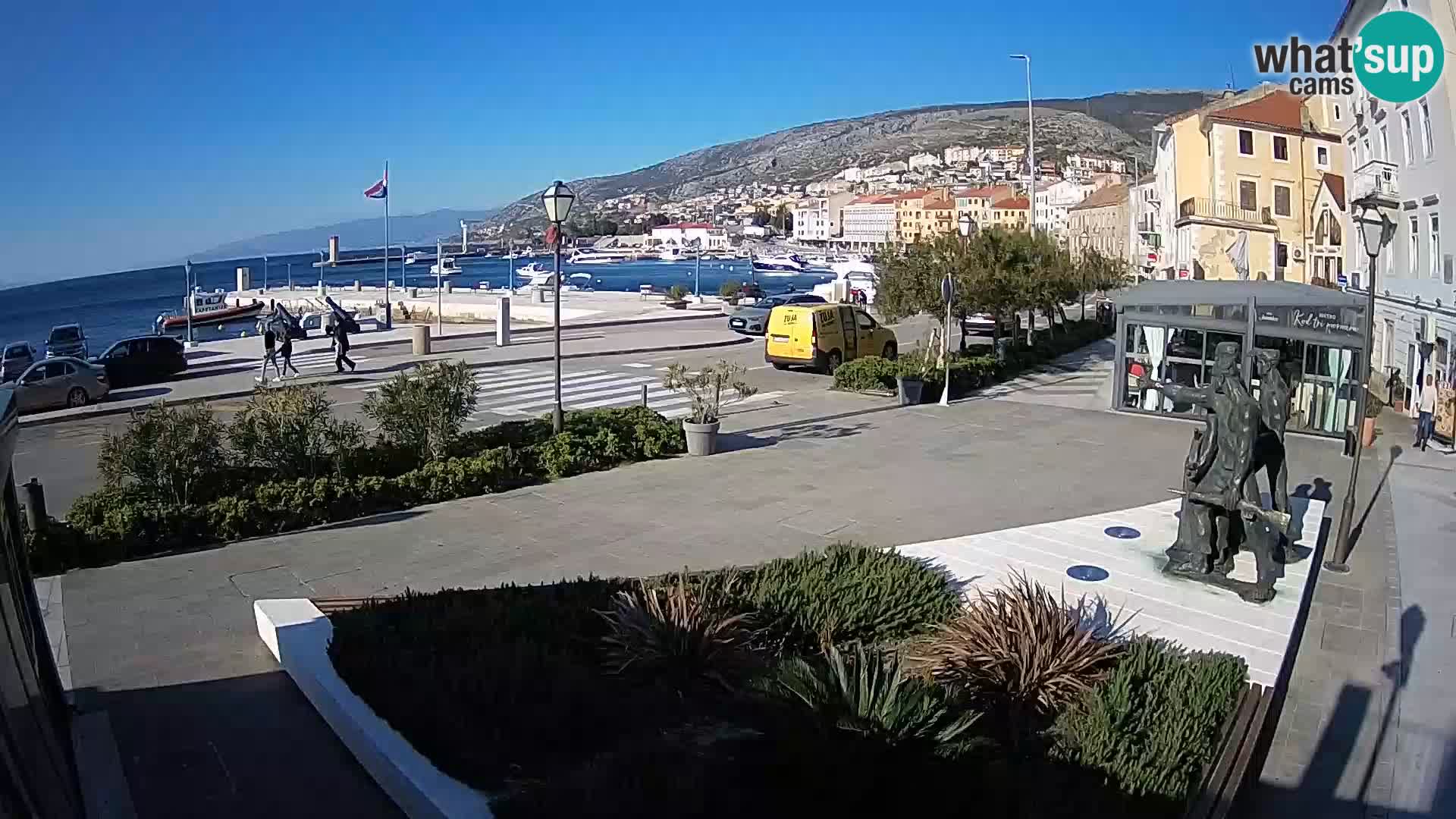 Live webcam Senj riva – fronte mare