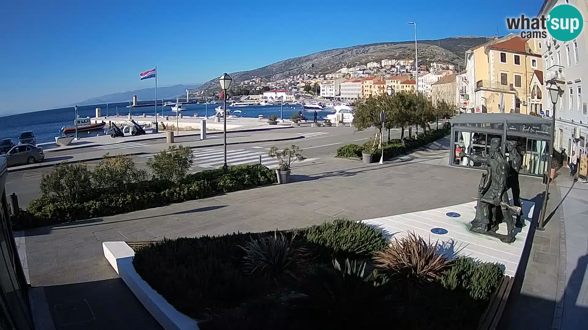 Live webcam Senj riva – fronte mare