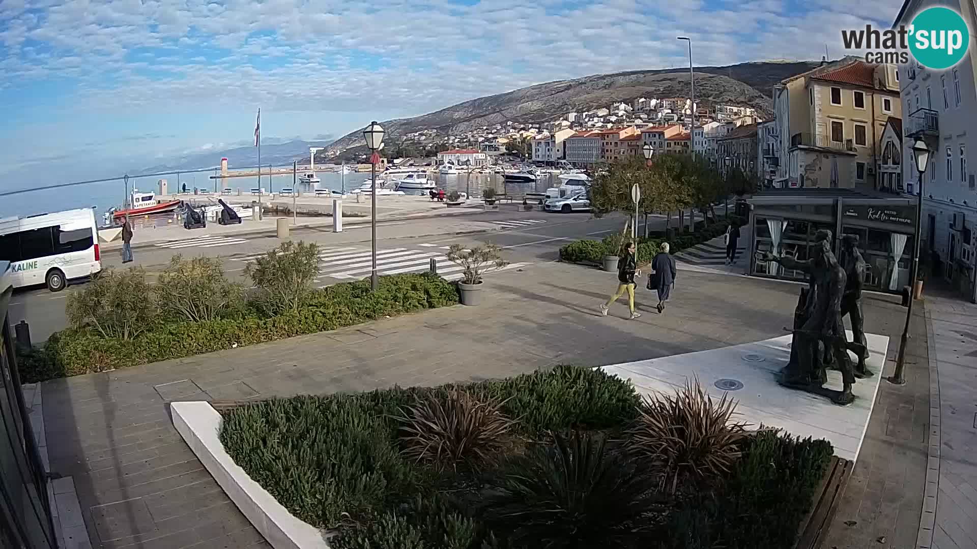 Live-Webcam Senj Riva – direkt am Meer – Kroatien