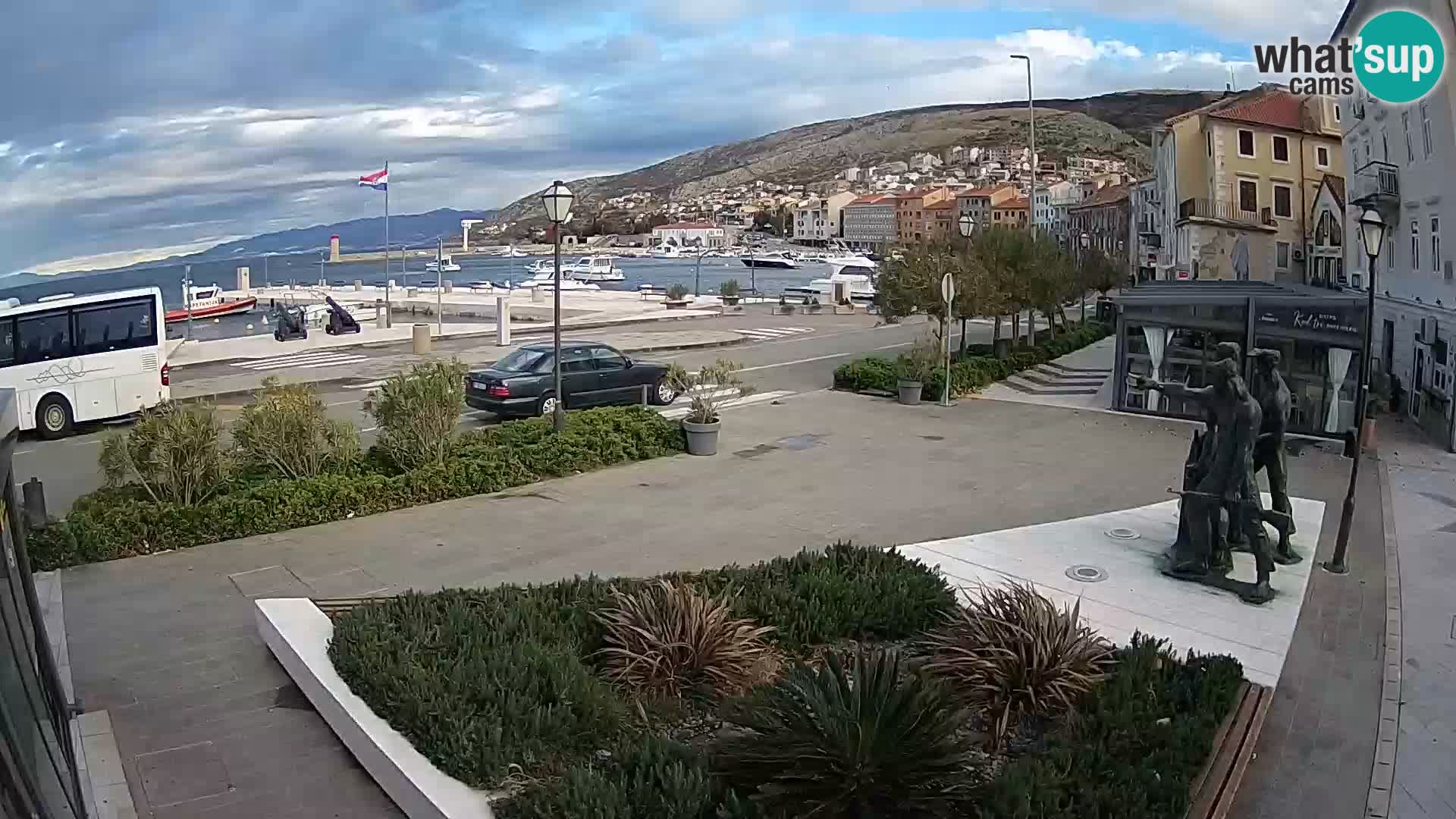 Live webcam Senj riva – fronte mare