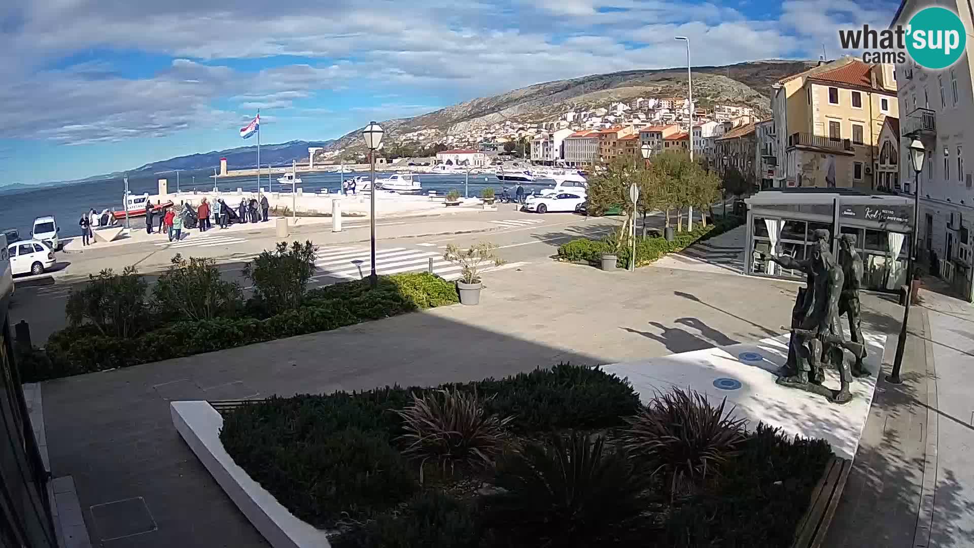 Live-Webcam Senj Riva – direkt am Meer – Kroatien