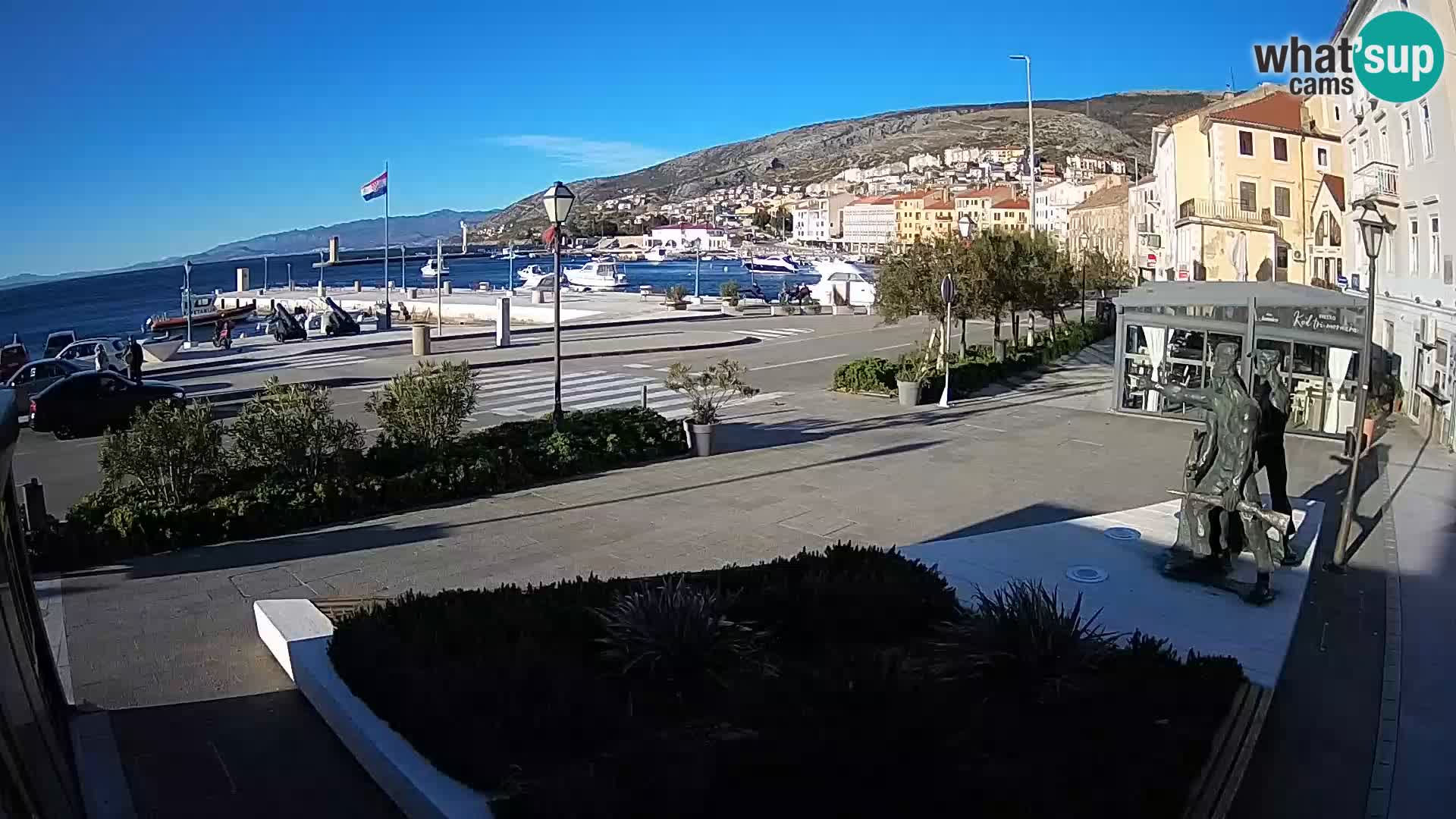 Live webcam Senj riva – fronte mare