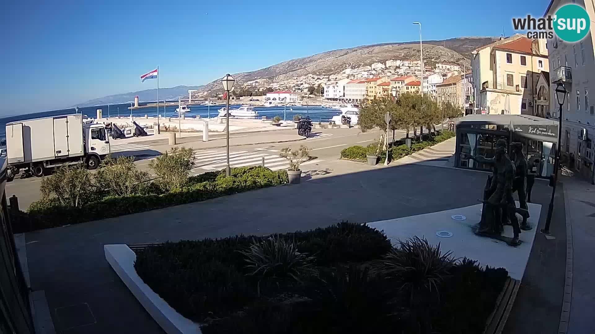 Live-Webcam Senj Riva – direkt am Meer – Kroatien
