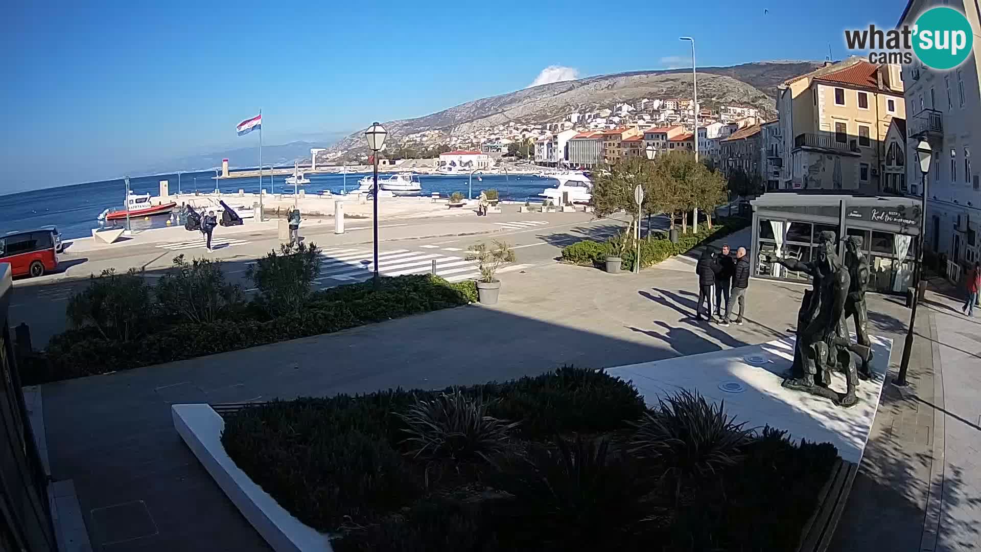 Live-Webcam Senj Riva – direkt am Meer – Kroatien