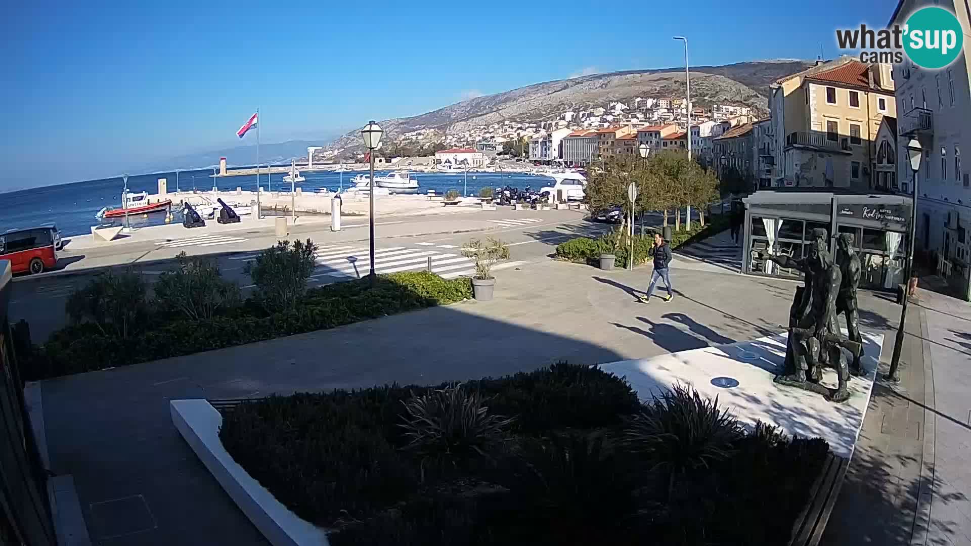 Live webcam Senj riva – fronte mare