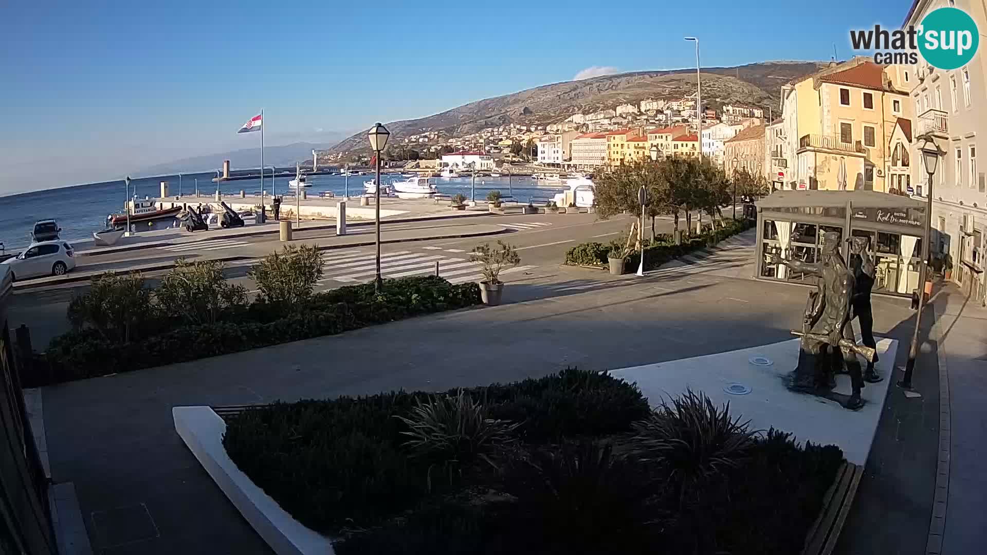 Live webcam Senj riva – seafront – Croatia