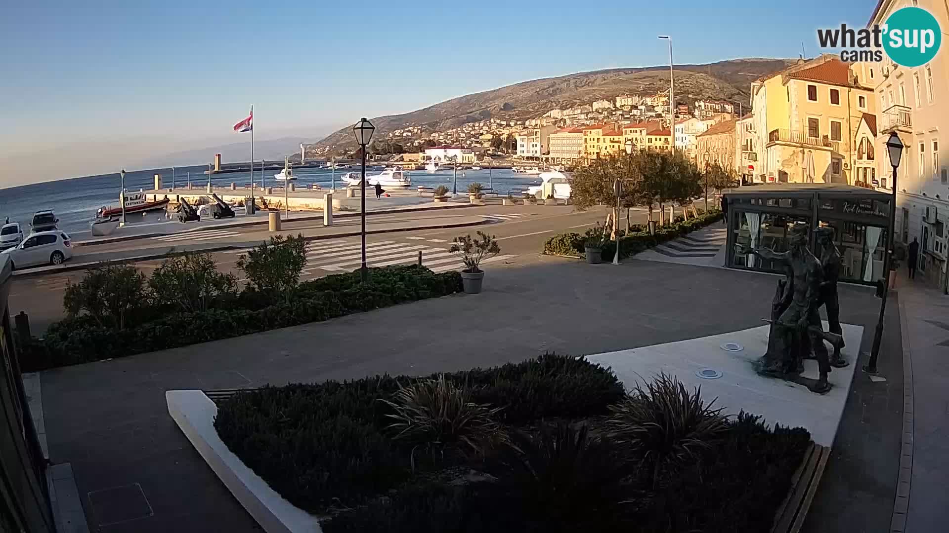 Spletna kamera v živo Senj riva – Hrvaška