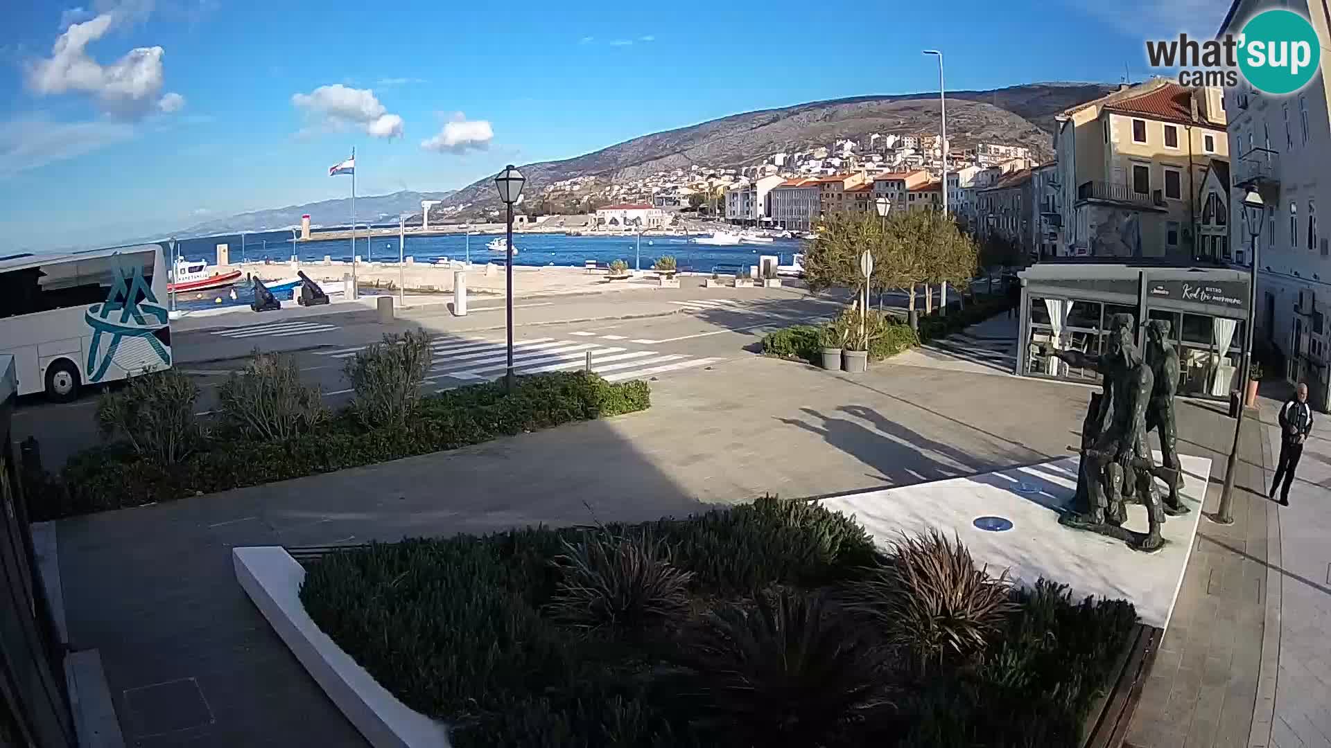 Live-Webcam Senj Riva – direkt am Meer – Kroatien