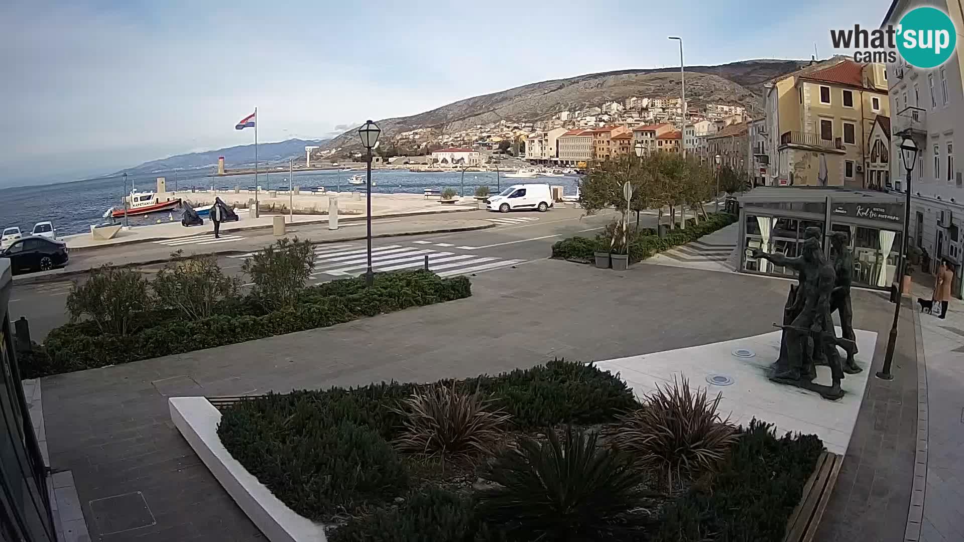 Live webcam Senj riva – seafront – Croatia