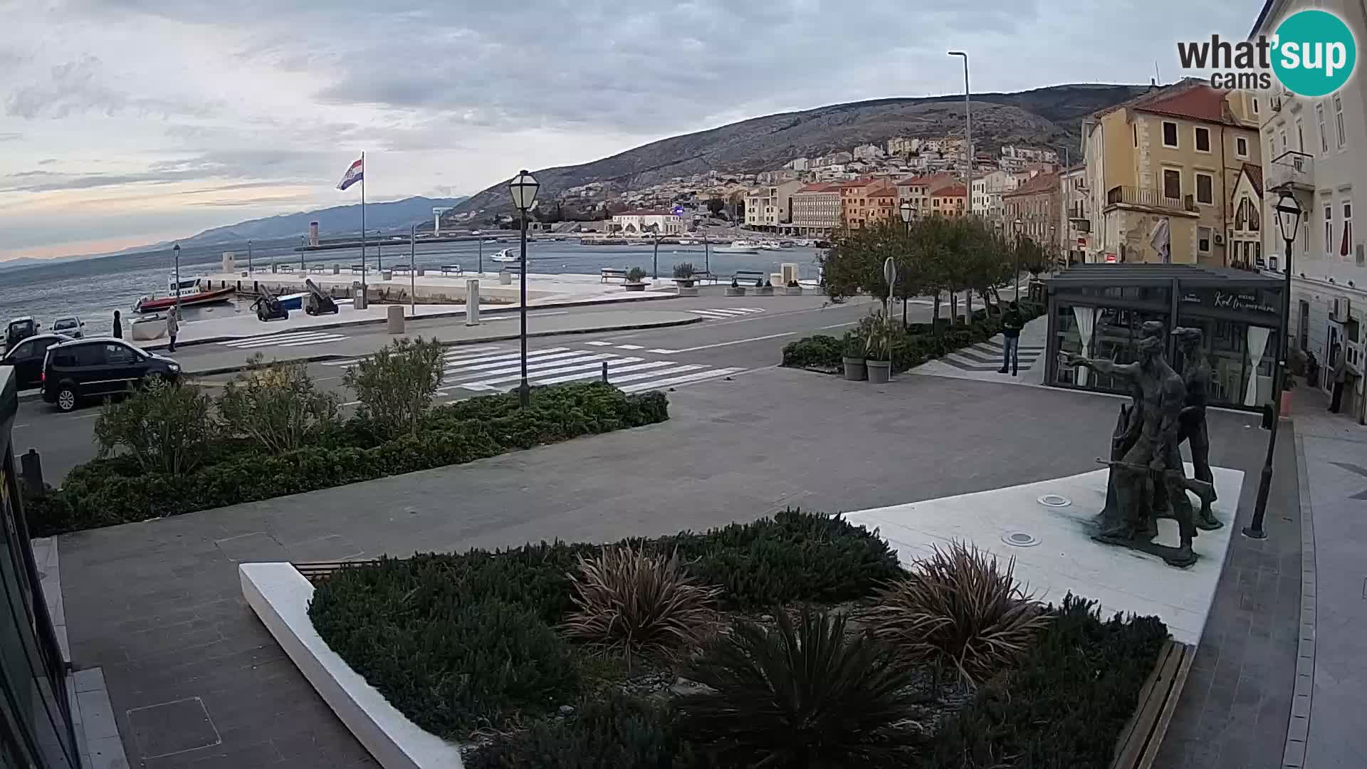 Live webcam Senj riva – seafront – Croatia