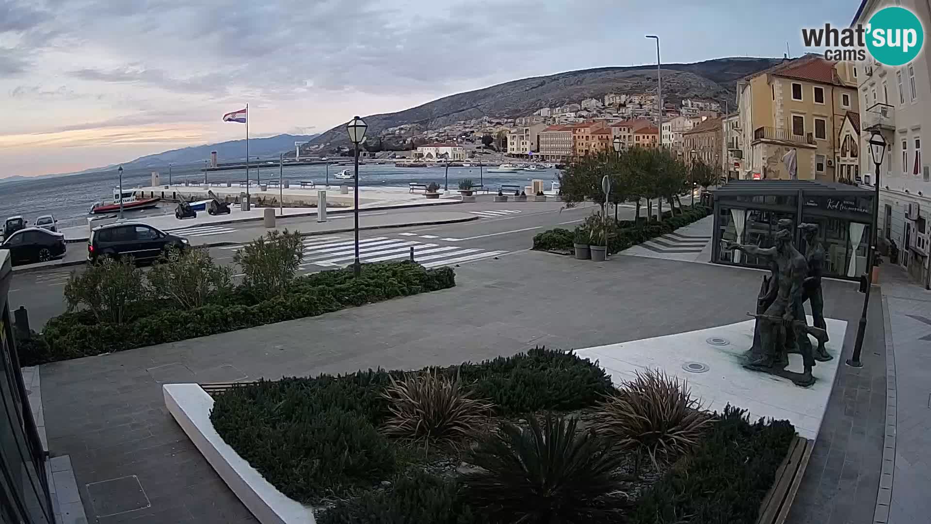 Live webcam Senj riva – seafront – Croatia