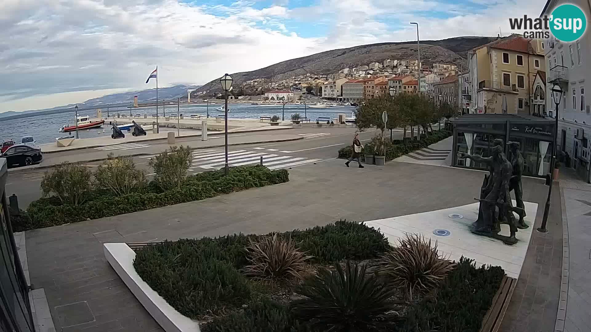 Webcam en vivo Senj riva – paseo marítimo