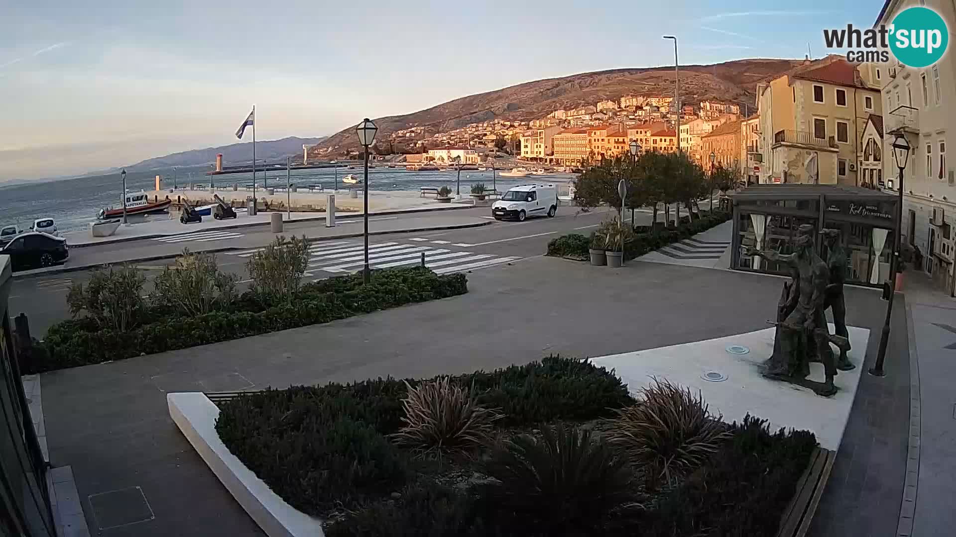 Live webcam Senj riva – seafront – Croatia