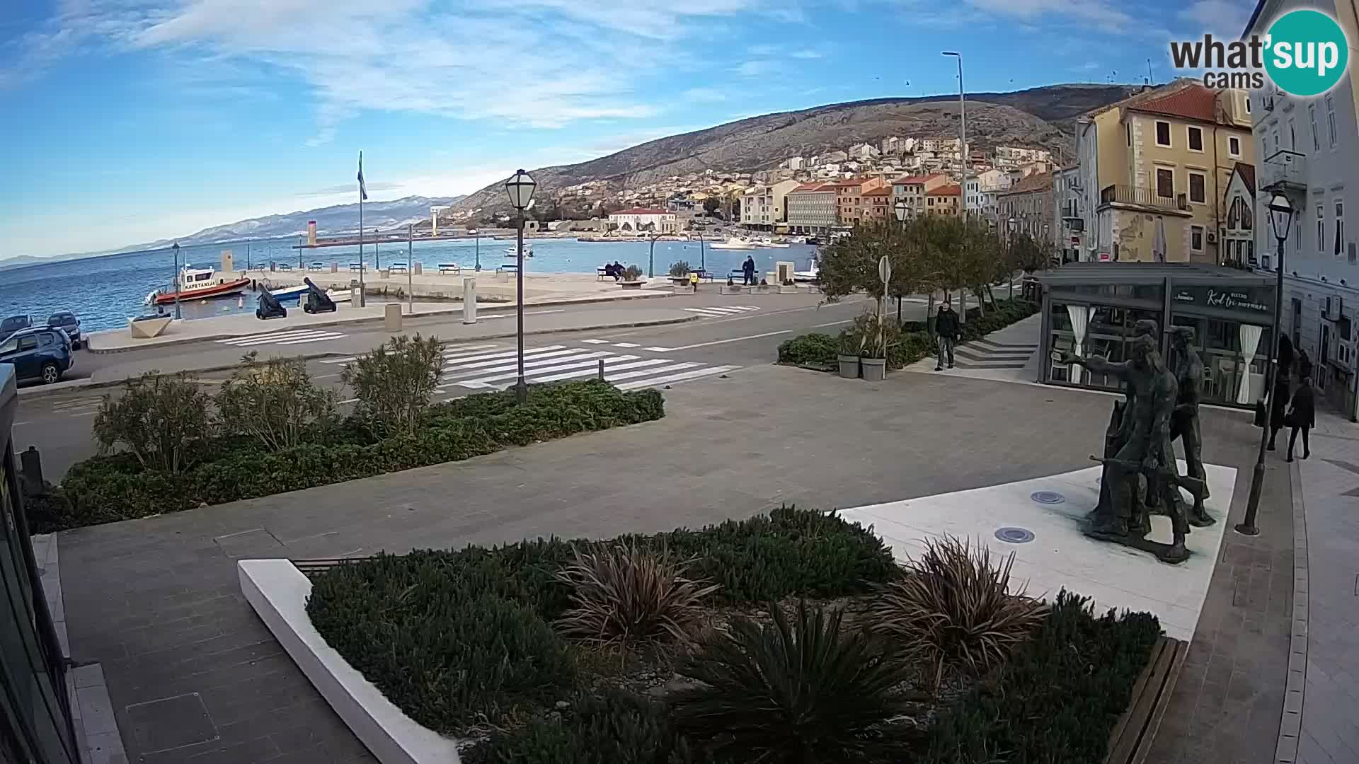 Live-Webcam Senj Riva – direkt am Meer – Kroatien